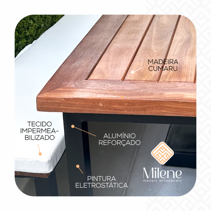 Milene Móveis - Mesa Retangular