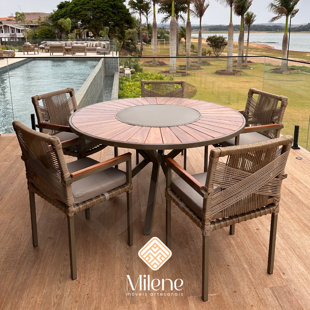 Milene Móveis - Cojunto de Mesa 6 lugares